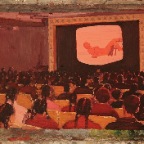 电影院2－2011年－不锈钢油画－60x40cm
